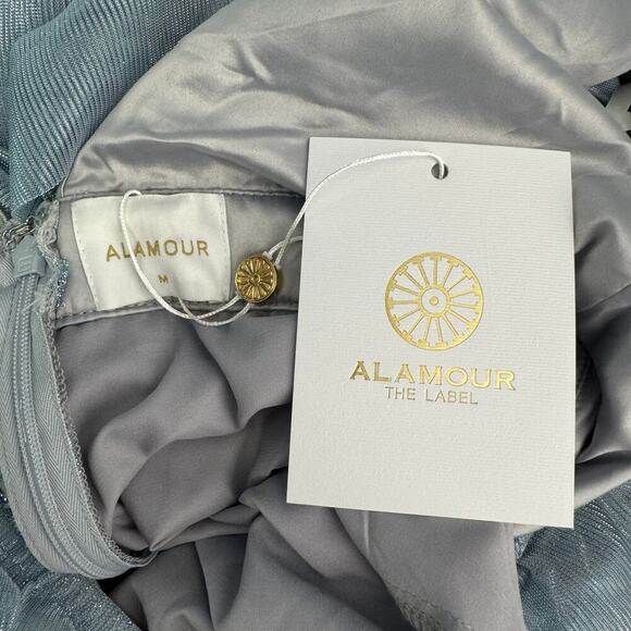 Alamour the Label Aurora Gown in Dusty Blue Size Medium - Picture 15 of 16